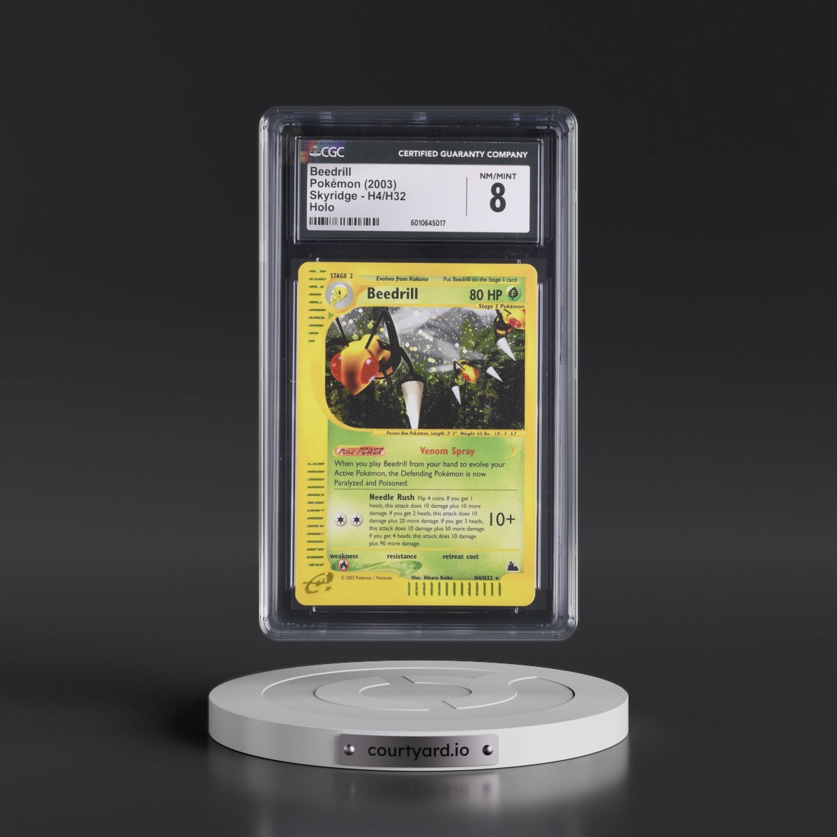 2003 Skyridge #H4/H32 Beedrill - Holo (CGC 8 NM-MT)