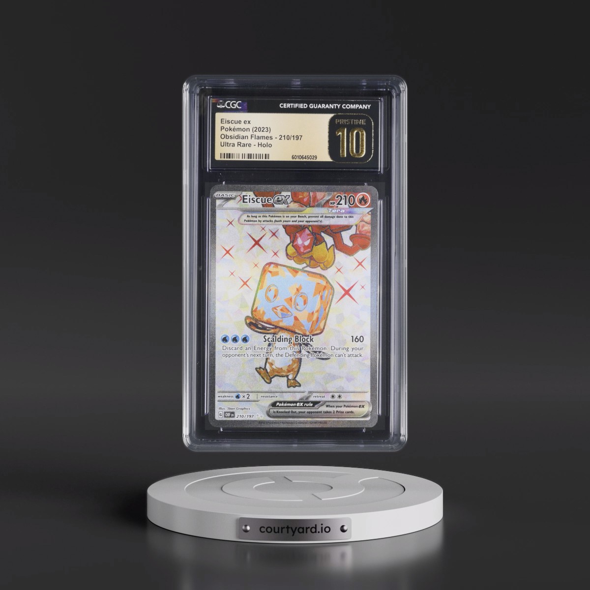 2023 Obsidian Flames - OBF EN #210/197 Eiscue ex - Ultra Rare Holo (CGC 10 PRISTINE)