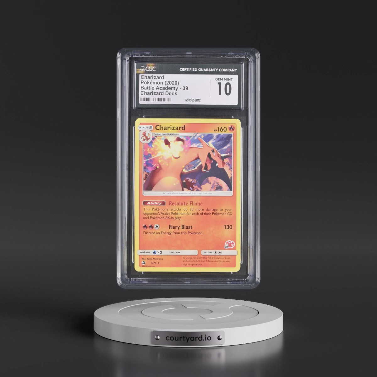2020 Battle Academy #39 Charizard - Charizard Deck (CGC 10 GEM MINT)