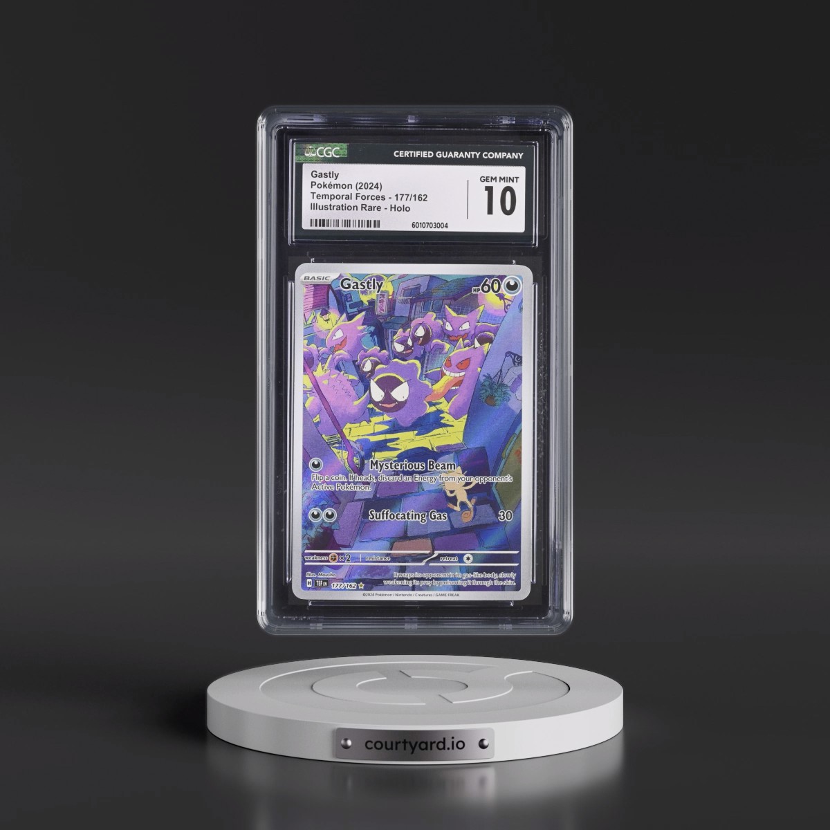 2023 Temporal Forces - TEF EN #177/162 Gastly - Illustration Rare (CGC 10 GEM MINT)