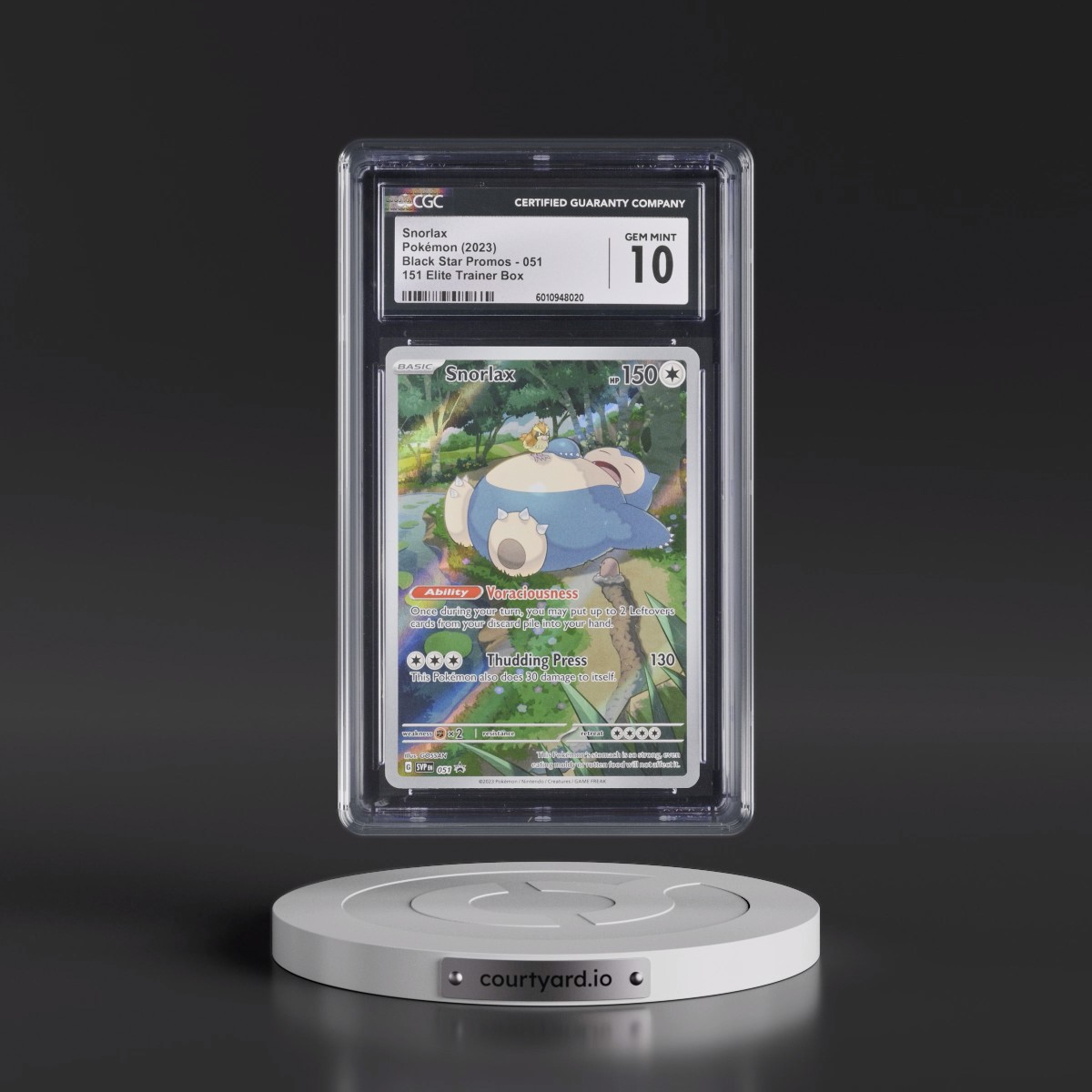 2023 Black Star Promos - Scarlet & Violet SVPEN #051 Snorlax - 151 Elite Trainer Box (Holo) (CGC 10 GEM MINT)