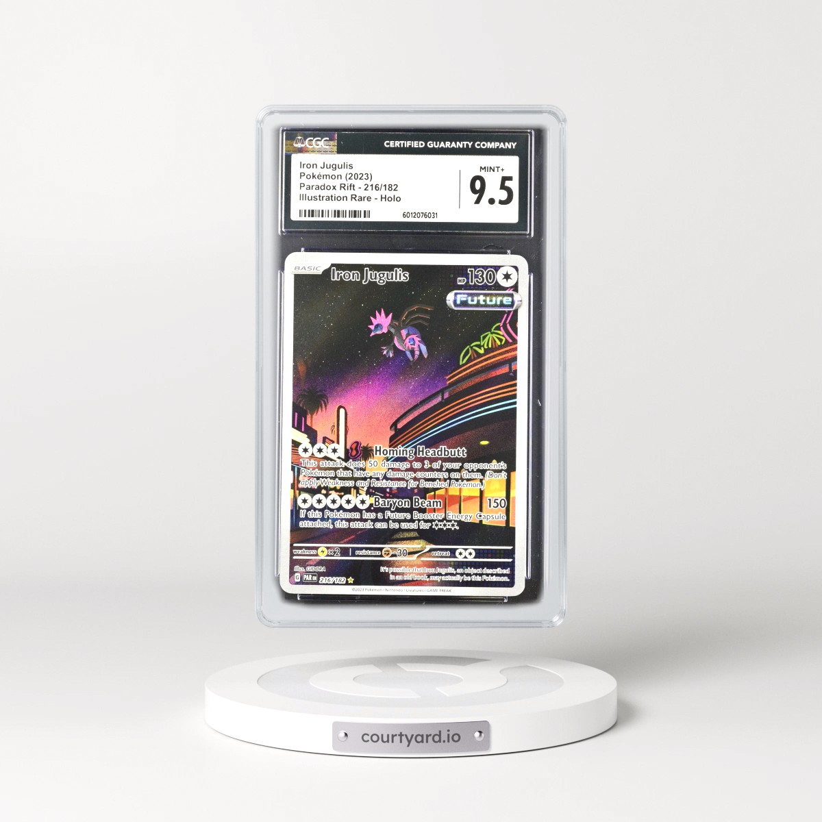 2023 Paradox Rift - PAR EN #216/182 Iron Jugulis - Illustration Rare Holo (CGC 9.5 MINT+)