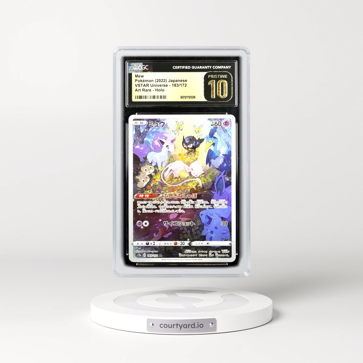 2022 VSTAR Universe #183/172 Mew - Art Rare Holo (CGC 10 PRISTINE)