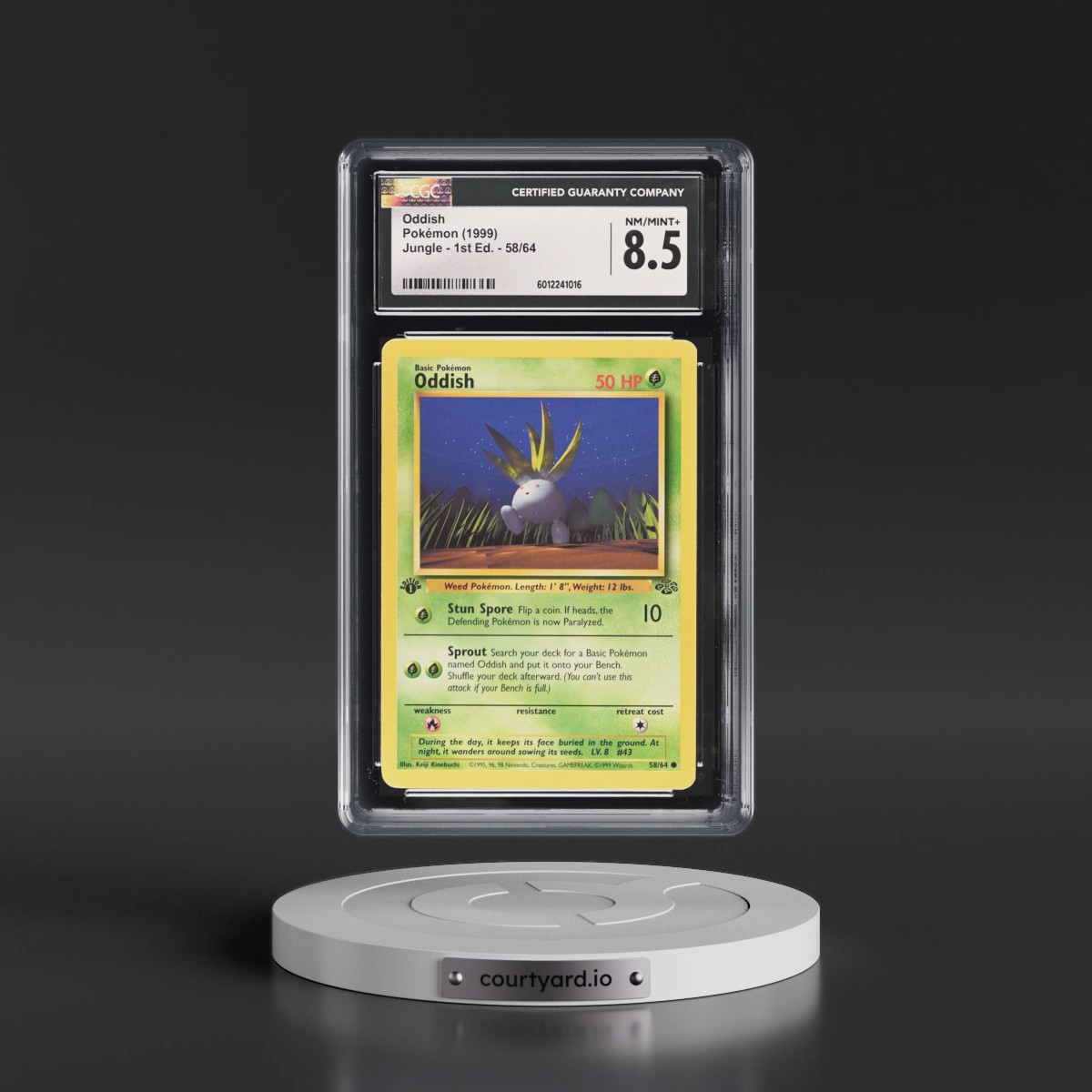 1999 Jungle #58/64 Oddish - 1st Edition 1st Edition (CGC 8.5 NM-MT+)