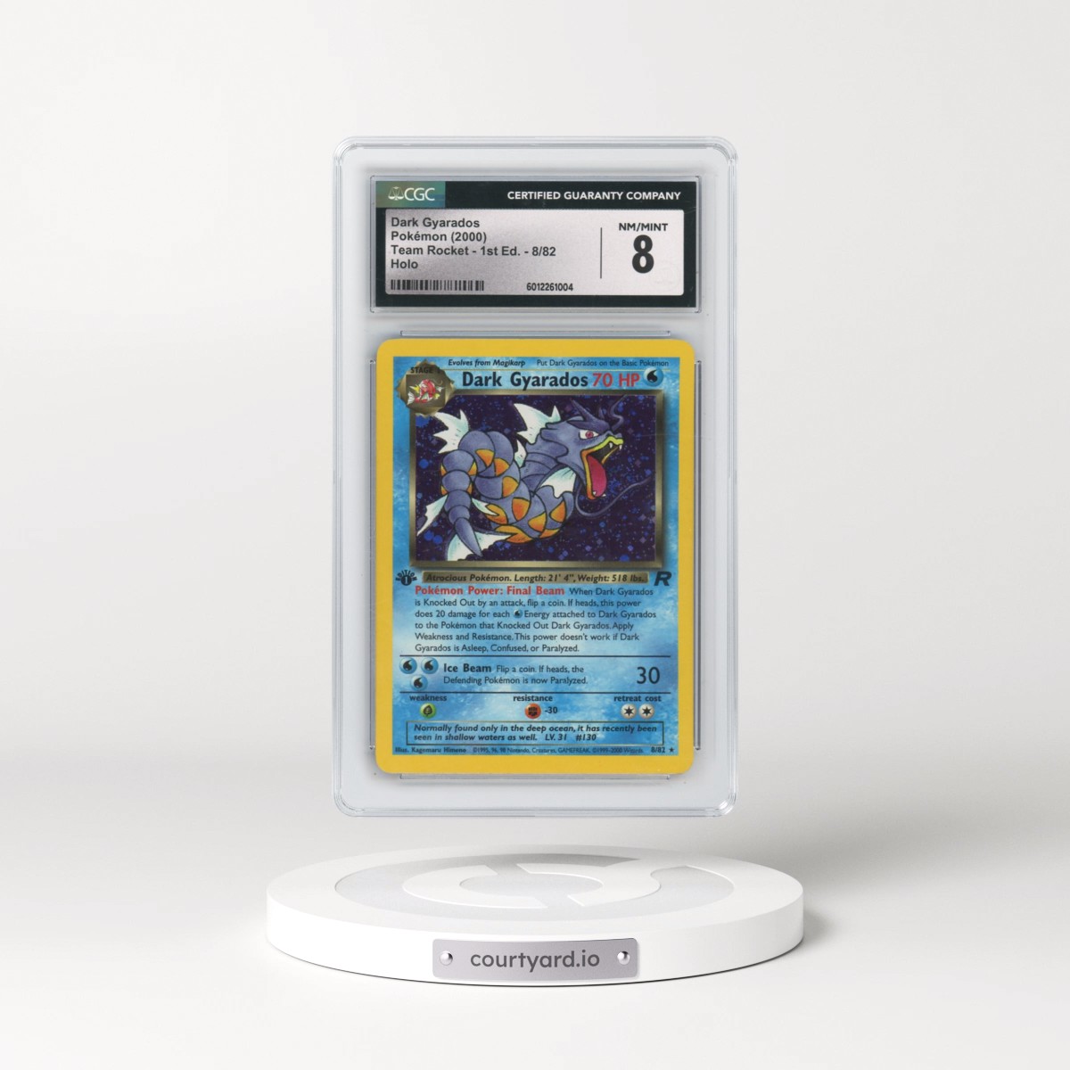 2000 Team Rocket #8/82 Dark Gyarados - 1st Edition Holo (CGC 8 NM-MT)