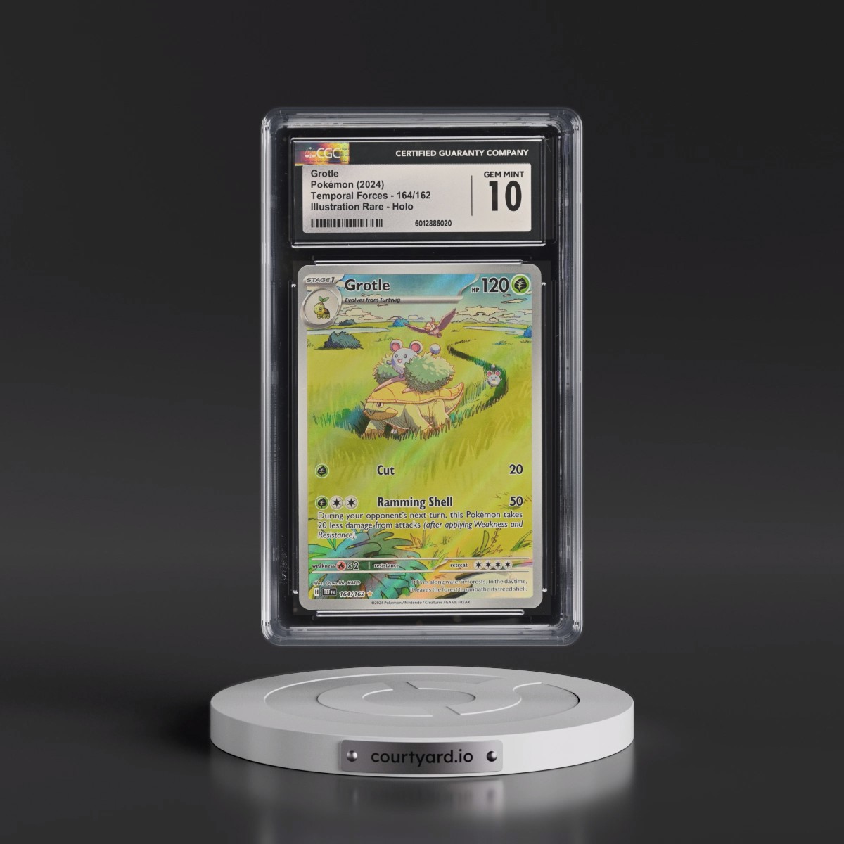 2023 Temporal Forces - TEF EN #164/162 Grotle - Illustration Rare Holo (CGC 10 GEM MINT)