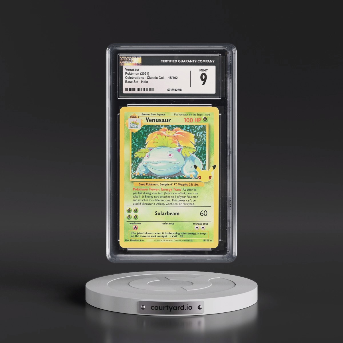 2021 Celebrations - Classic Collection #15/102 Venusaur - Base Set Holo (CGC 9 MINT)
