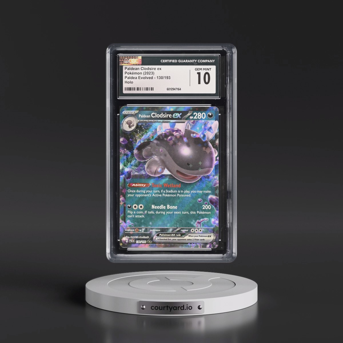 2023 Paldea Evolved - PAL EN #130/193 Paldean Clodsire ex - Holo (CGC 10 GEM MINT)