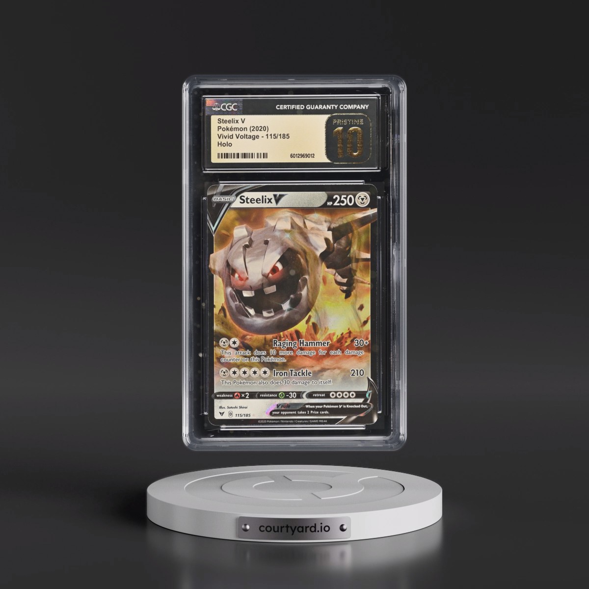 2020 Vivid Voltage #115/185 Steelix V - Holo (CGC 10 PRISTINE)