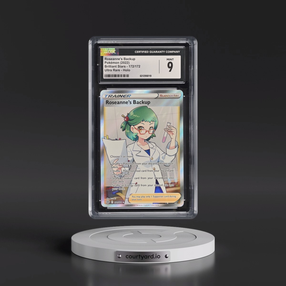 2022 Brilliant Stars Roseanne's Backup - Ultra Rare Holo #172/172 CGC 9
