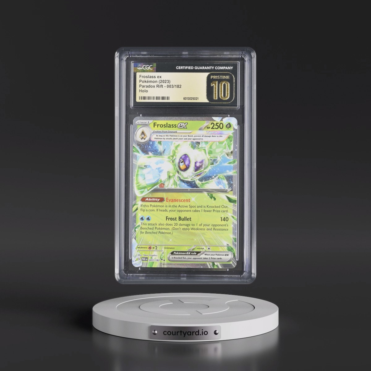 2023 Paradox Rift - PAR EN #003/182 Froslass ex - Holo (CGC 10 PRISTINE)