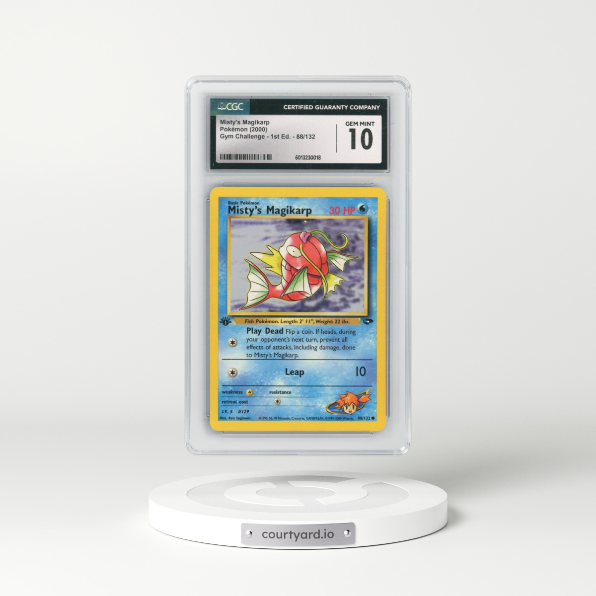 2000 Gym Challenge #88/132 Misty's Magikarp - 1st Edition 1st Edition (CGC 10 GEM MINT)