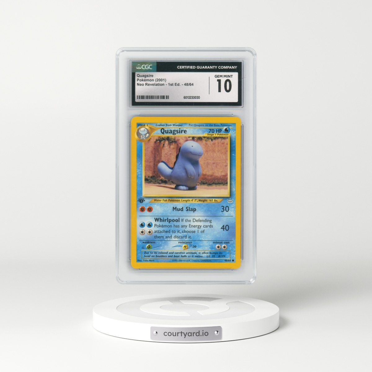 2001 Neo Revelation #48/64 Quagsire - 1st Edition (CGC 10 GEM MINT)