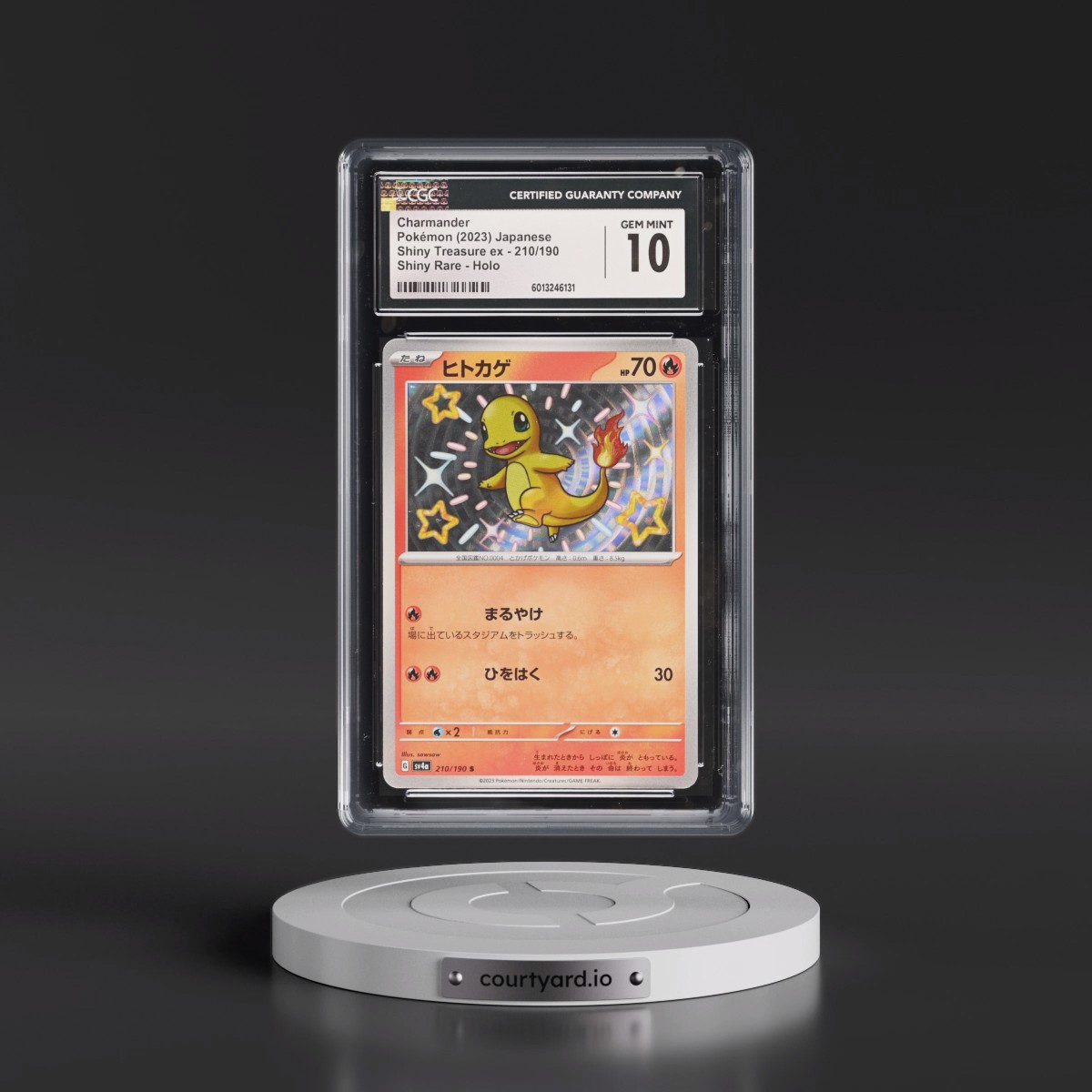 2023 Shiny Treasure ex #210/190 Charmander - Shiny Rare Holo (CGC 10 GEM MINT)