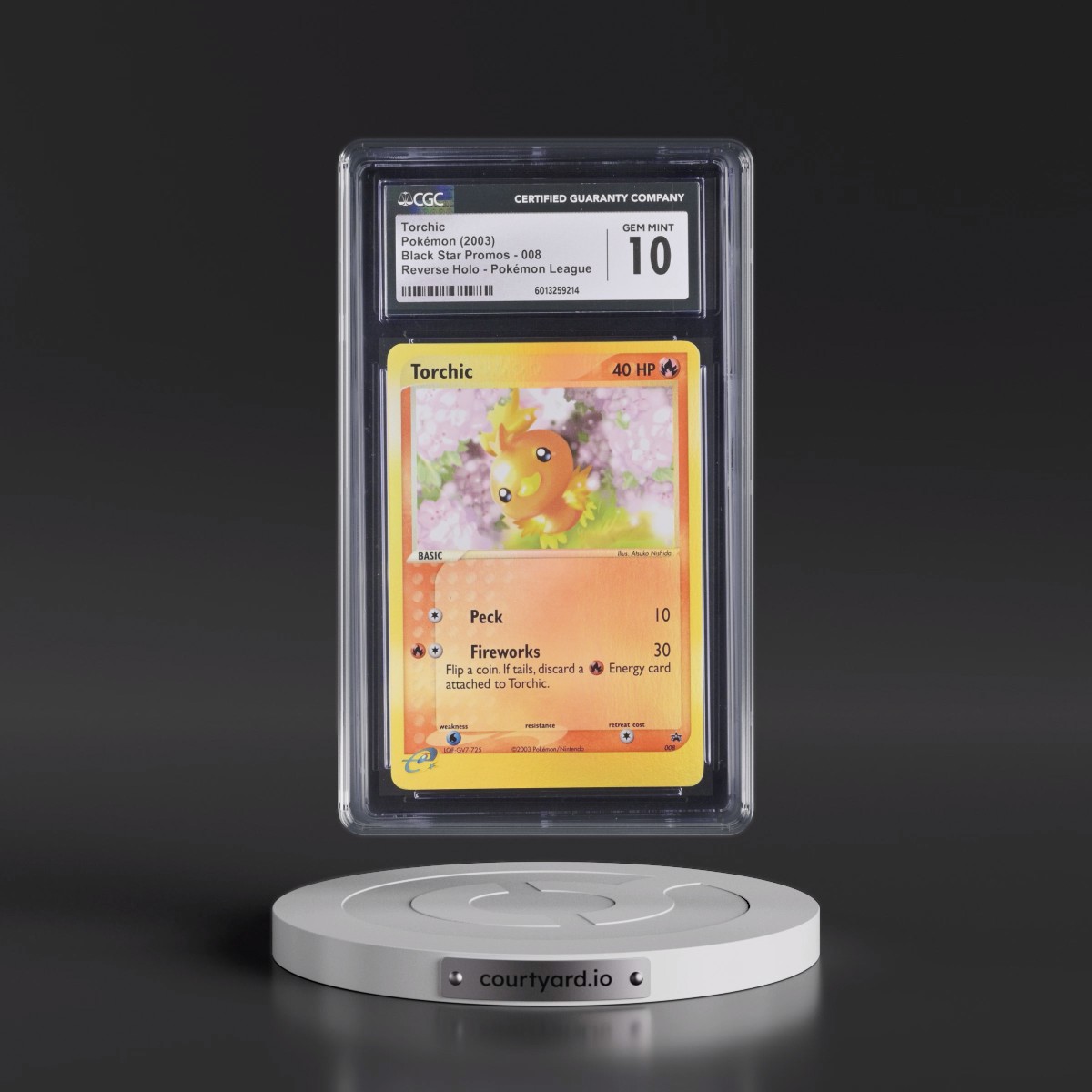 2003 Black Star Promos #008 Torchic - Reverse Holo Pokémon League () (CGC 10 GEM MINT)