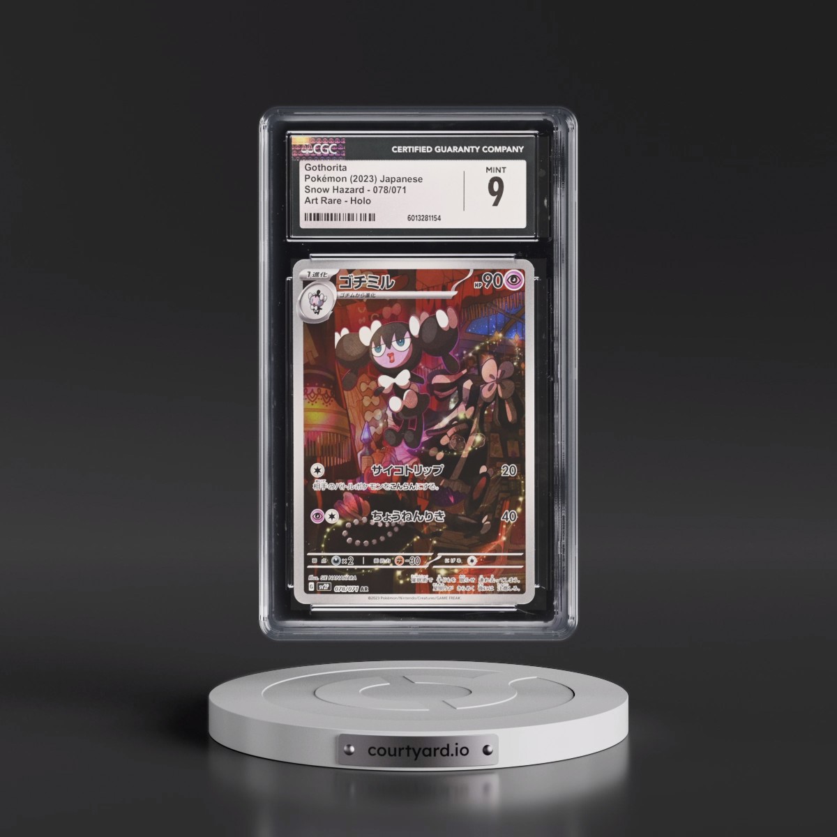 2023 Pokémon Sv2p-Snow Hazard #078 Gothorita - Art Rare (CGC 9 MINT)