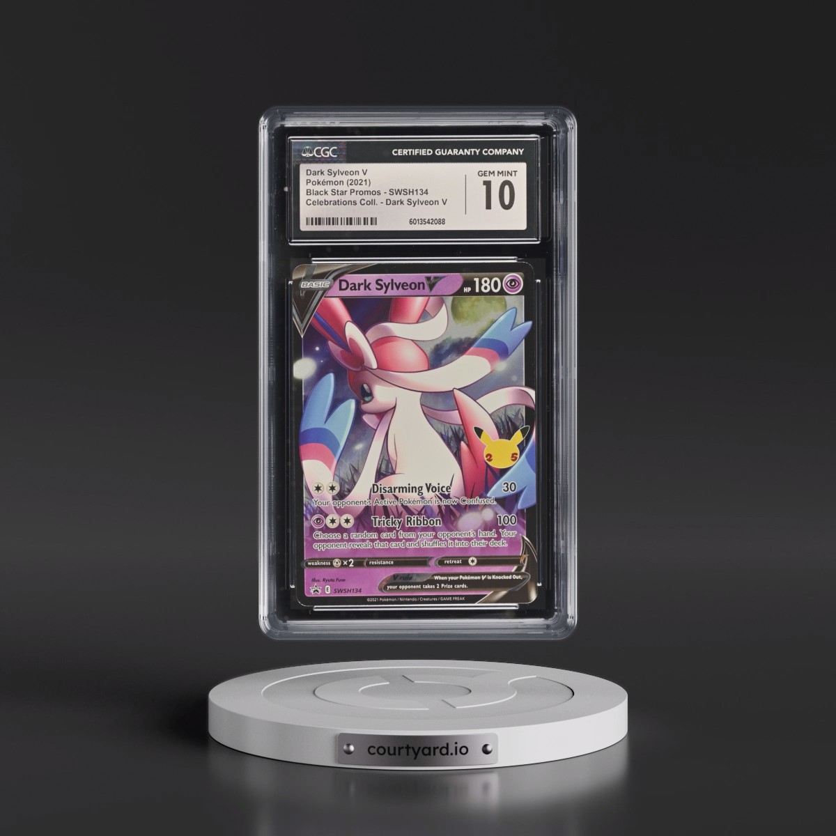 2017 Black Star Promos - Sword & Shield #SWSH134 Dark Sylveon V - Celebrations (Holo) (CGC 10 GEM MINT)