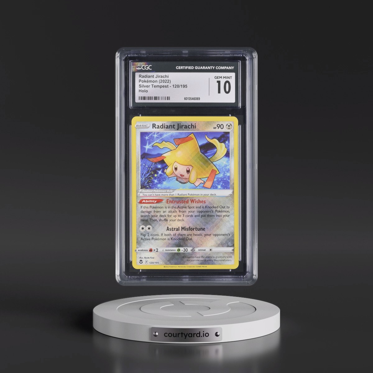2022 Silver Tempest #120/195 Radiant Jirachi - Holo (CGC 10 GEM MINT)