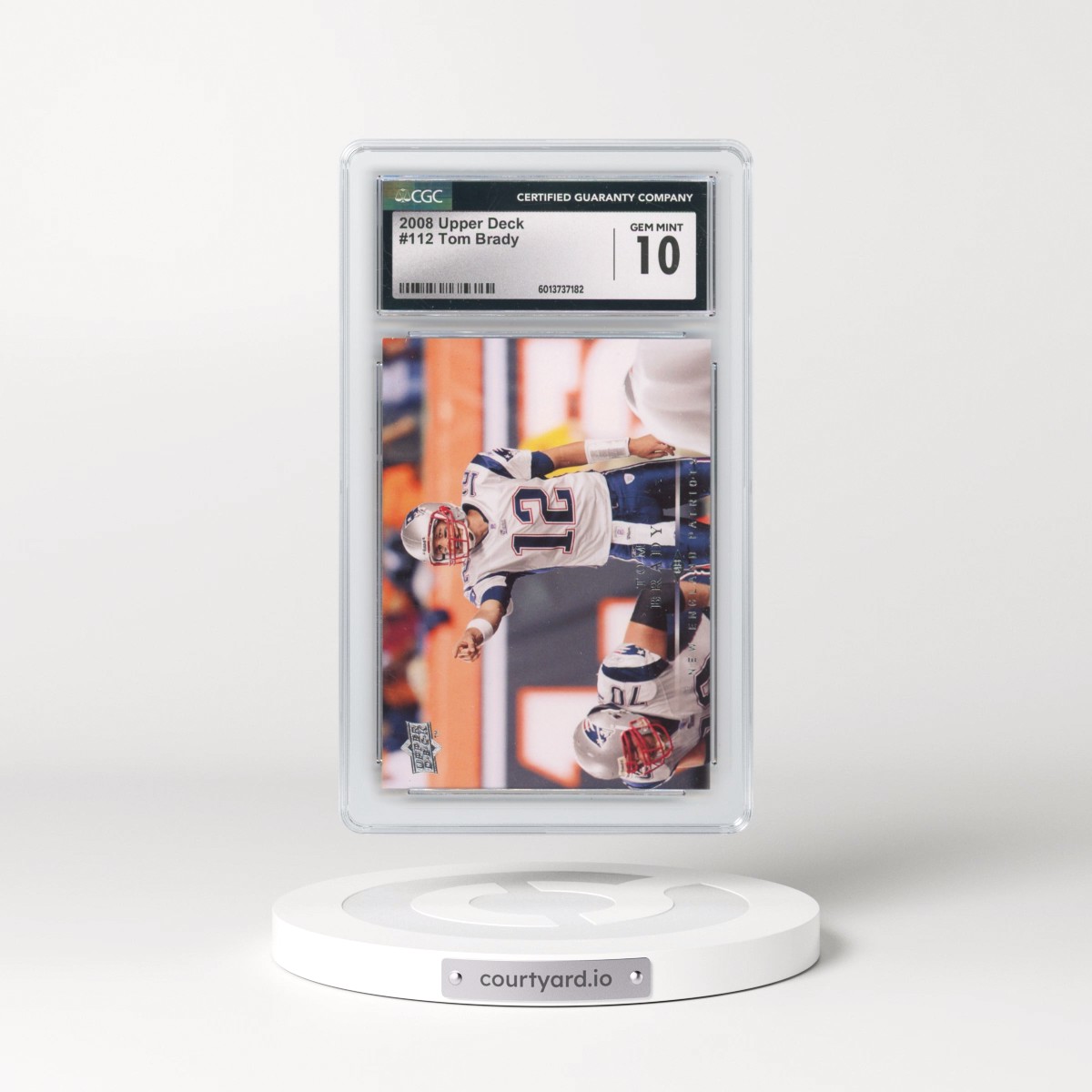 2008 Upper Deck Tom Brady #112 CGC 10