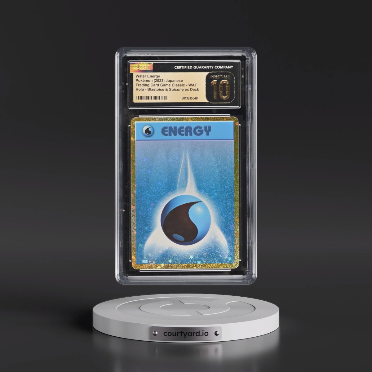 2023 Trading Card Game Classic - CLF, CLL, CLK #WAT Water Energy - Blastoise & Suicune ex Deck - CLK Holo (CGC 10 PRISTINE)