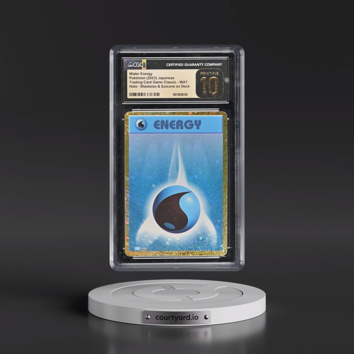 2023 Trading Card Game Classic - CLF, CLL, CLK #WAT Water Energy - Blastoise & Suicune ex Deck - CLK Holo (CGC 10 PRISTINE)