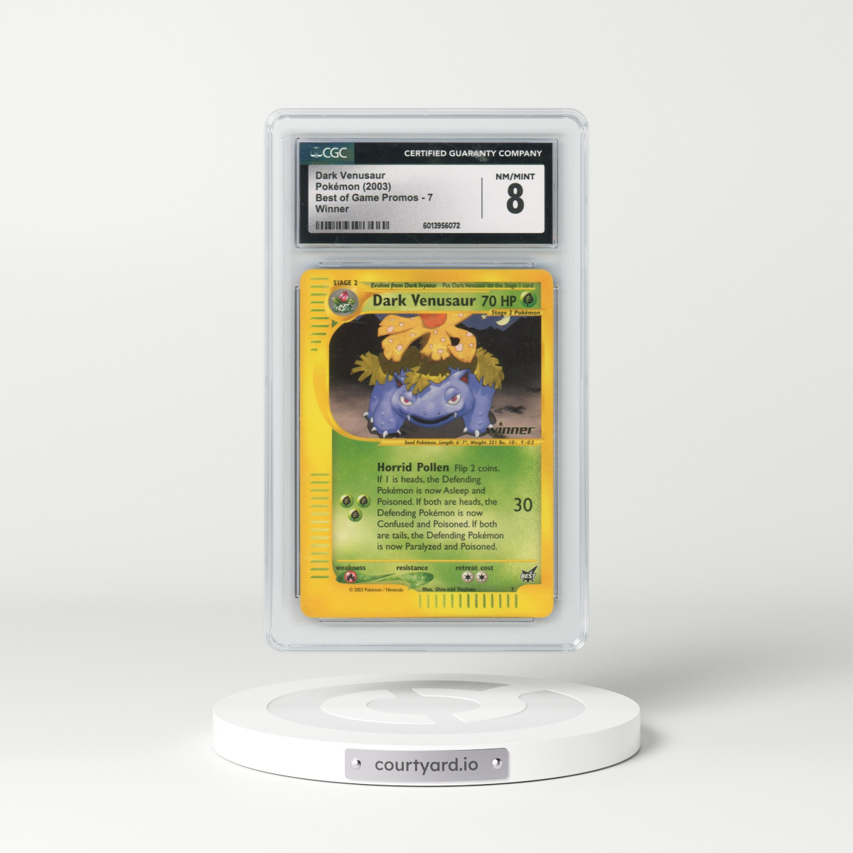 2003 Best of Game Promos #7 Dark Venusaur - Winner (CGC 8 NM-MT)