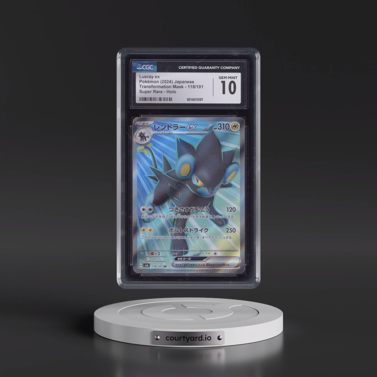 2024 Transformation Mask #118/101 Luxray ex - Super Rare Holo (CGC 10 GEM MINT)