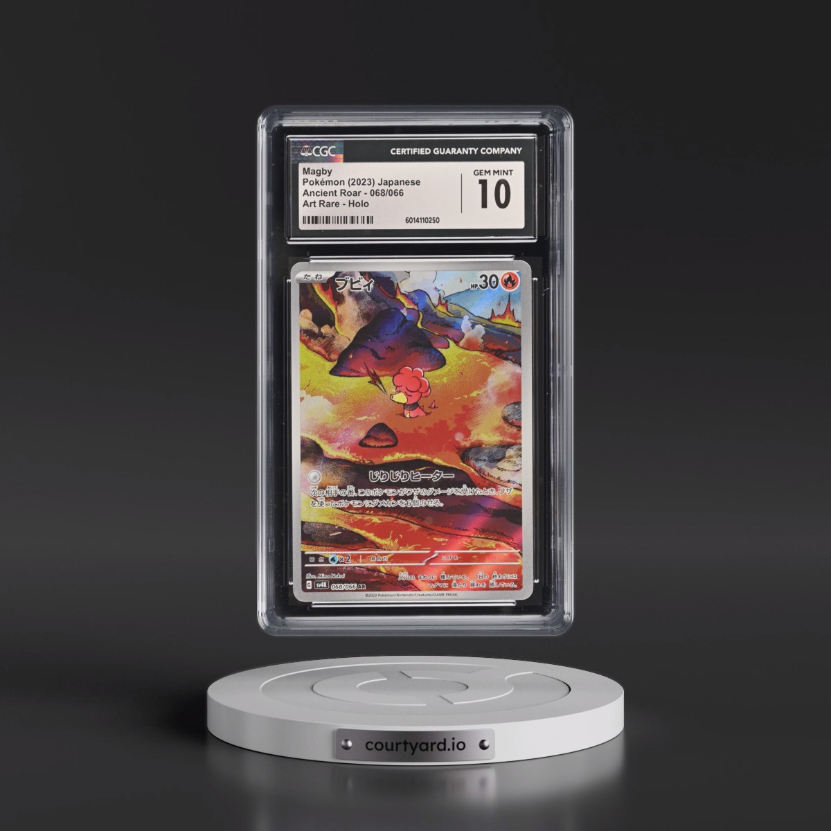 2023 Ancient Roar #068/066 Magby - Art Rare Holo (CGC 10 GEM MINT)