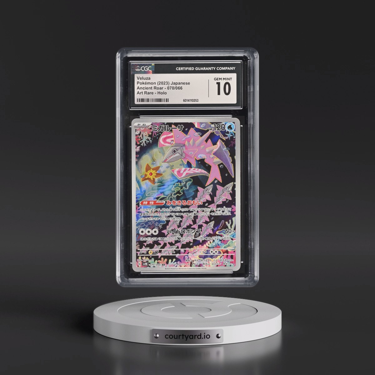 2023 Pokémon Sv4k-Ancient Roar #070 Veluza - Art Rare (CGC 10 GEM MINT)