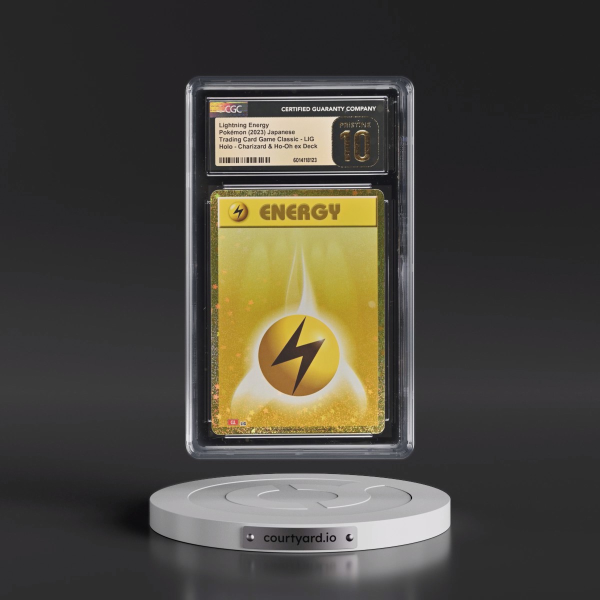 2023 Trading Card Game Classic - CLF, CLL, CLK #LIG Lightning Energy - Charizard & Ho-Oh ex Deck - CLL Holo (CGC 10 PRISTINE)