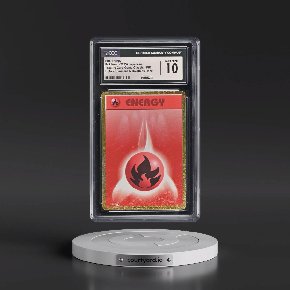 2023 Trading Card Game Classic - CLF, CLL, CLK #FIR Fire Energy - Charizard & Ho-Oh ex Deck - CLL Holo (CGC 10 GEM MINT)