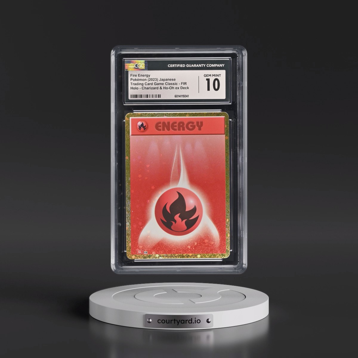 2023 Trading Card Game Classic - CLF, CLL, CLK #FIR Fire Energy - Charizard & Ho-Oh ex Deck - CLL Holo (CGC 10 GEM MINT)
