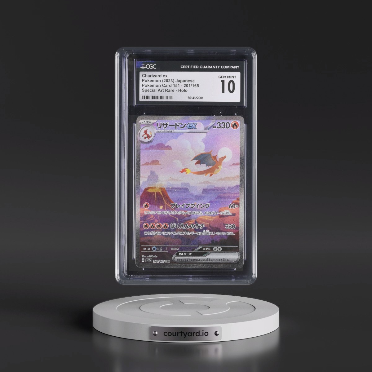 2023 Pokémon Card 151 #201/165 Charizard ex - Special Art Rare Holo (CGC 10 GEM MINT)