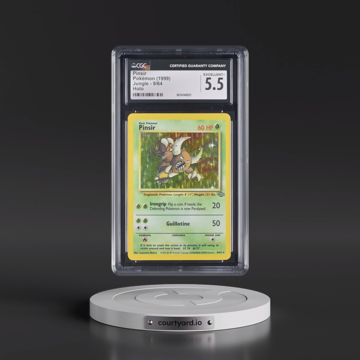 1999 Jungle #9/64 Pinsir - Holo (CGC 5.5 EX+)