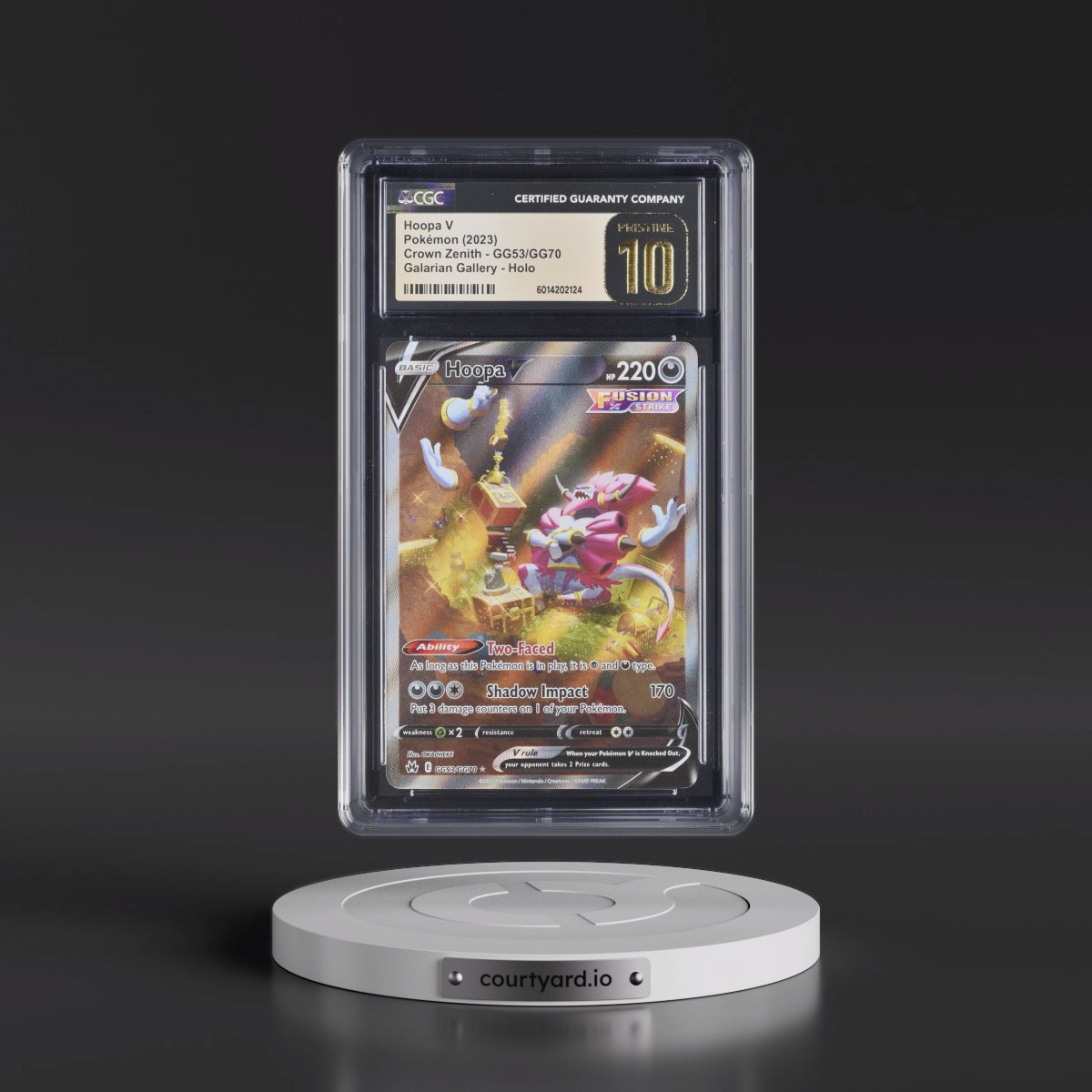 2023 Crown Zenith #GG53/GG70 Hoopa V - Galarian Gallery Holo (CGC 10 PRISTINE)