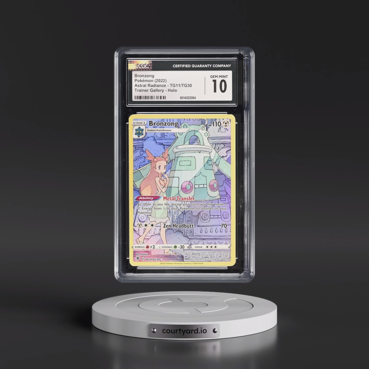 Astral Radiance #TG11/TG30 Bronzong - Trainer Gallery Holo (CGC 10 GEM MINT)