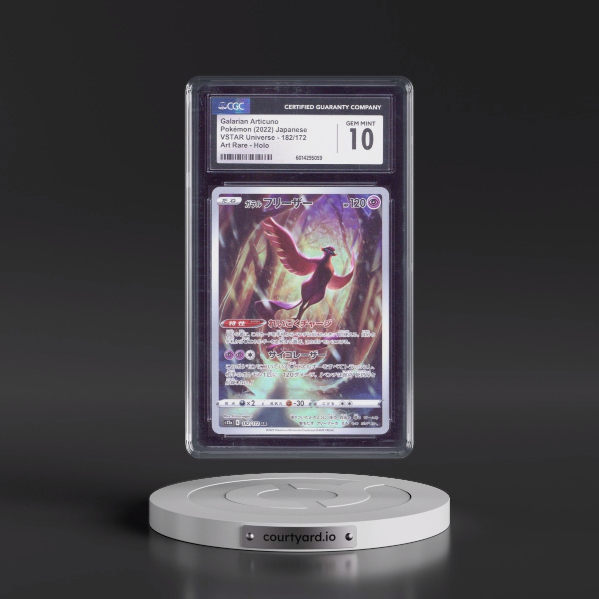 2022 VSTAR Universe #182/172 Galarian Articuno - Art Rare Holo (CGC 10 GEM MINT)