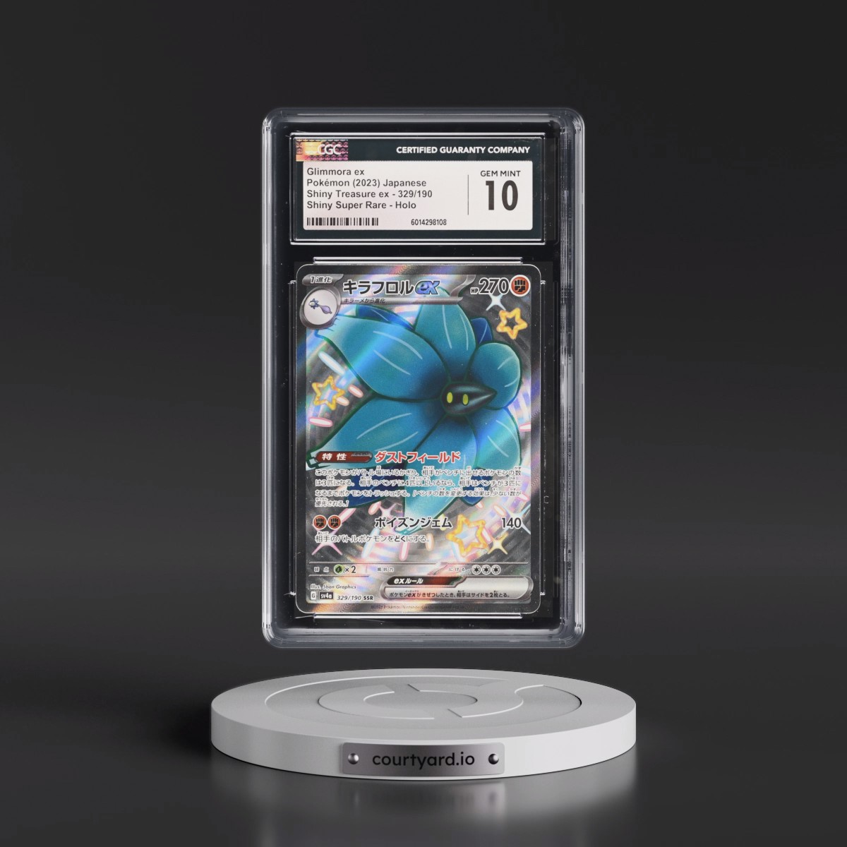 2023 Shiny Treasure ex #329/190 Glimmora ex - Shiny Super Rare Holo (CGC 10 GEM MINT)