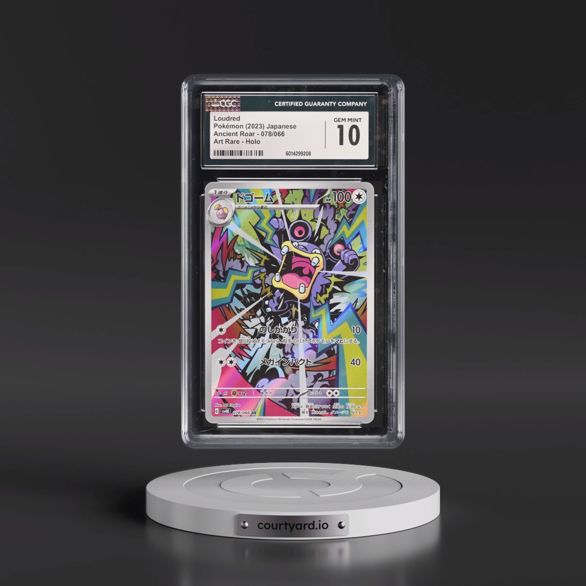 2023 Pokémon Sv4k-Ancient Roar #078 Loudred - Art Rare (CGC 10 GEM MINT)