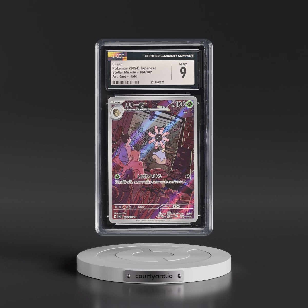 2024 Stellar Miracle #104/102 Lileep - Art Rare Holo (CGC 9 MINT)