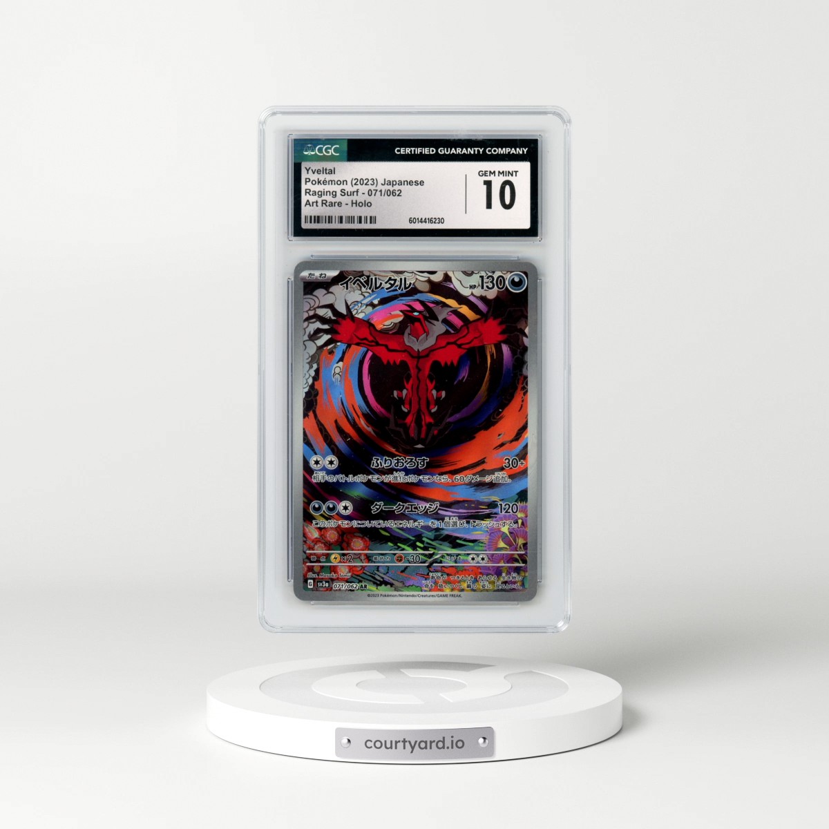 2023 Raging Surf #071/062 Yveltal - Art Rare (CGC 10 GEM MINT)
