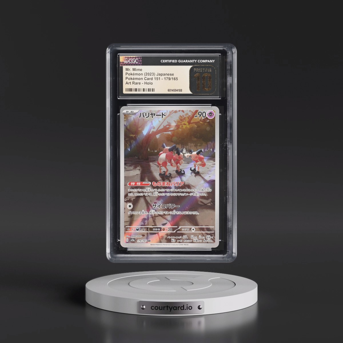 2023 Pokémon Card 151 #179/165 Mr. Mime - Art Rare Holo (CGC 10 PRISTINE)
