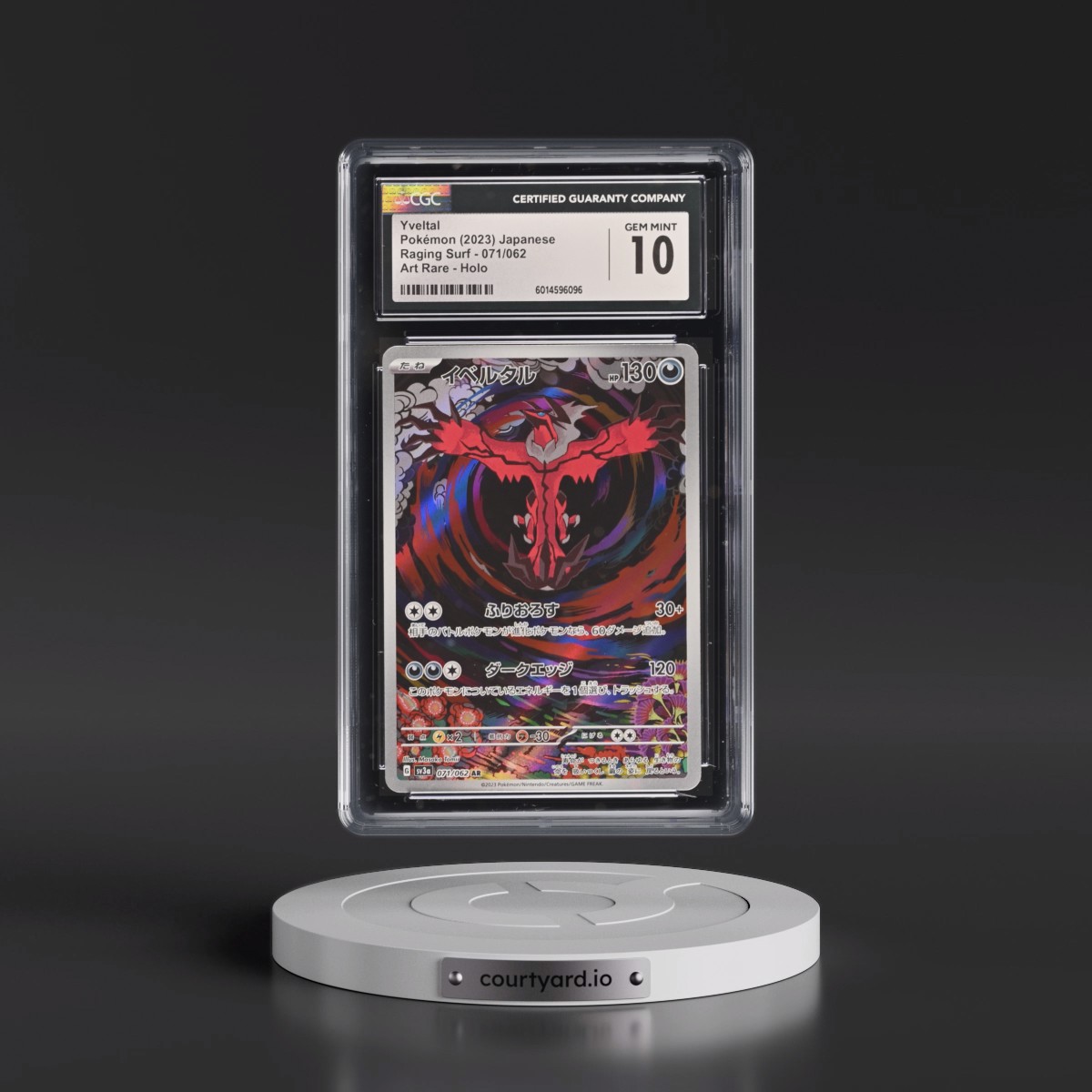 2023 Raging Surf #071/062 Yveltal - Art Rare Holo (CGC 10 GEM MINT)
