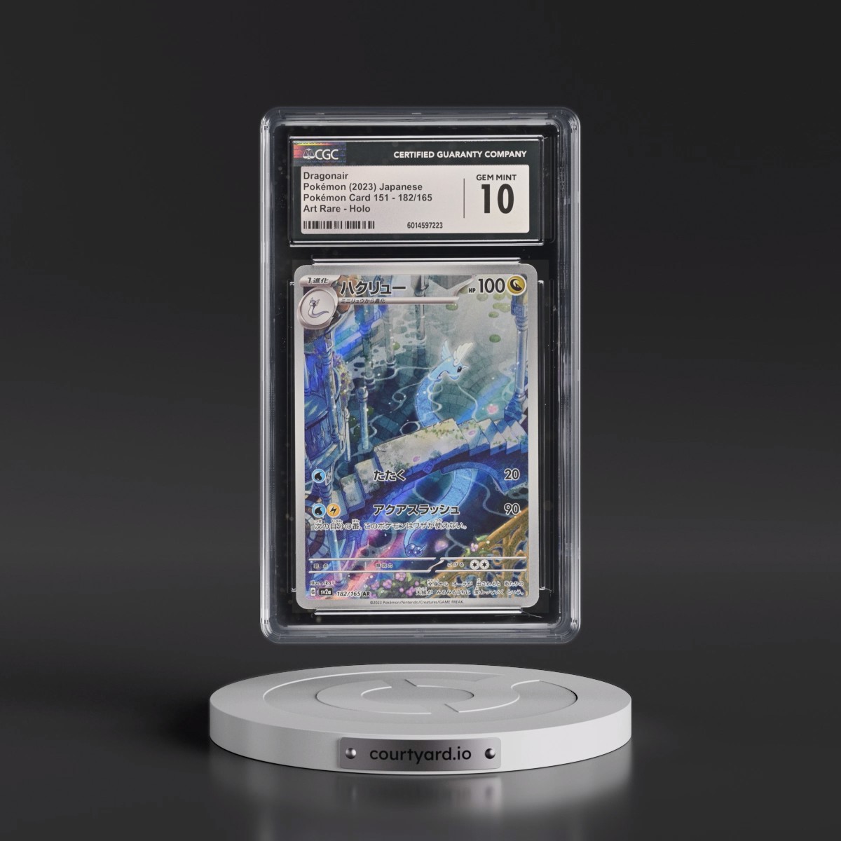 2023 Pokémon Card 151 #182/165 Dragonair - Art Rare Holo (CGC 10 GEM MINT)