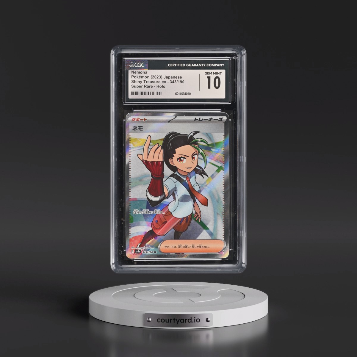 2023 Pokémon Sv4a-Shiny Treasure EX #343 Nemona - Super Rare (CGC 10 GEM MINT)