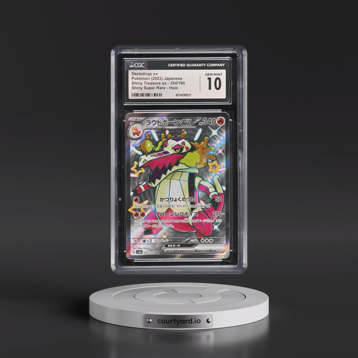 2023 Shiny Treasure ex #324/190 Skeledirge ex - Shiny Super Rare Holo (CGC 10 GEM MINT)