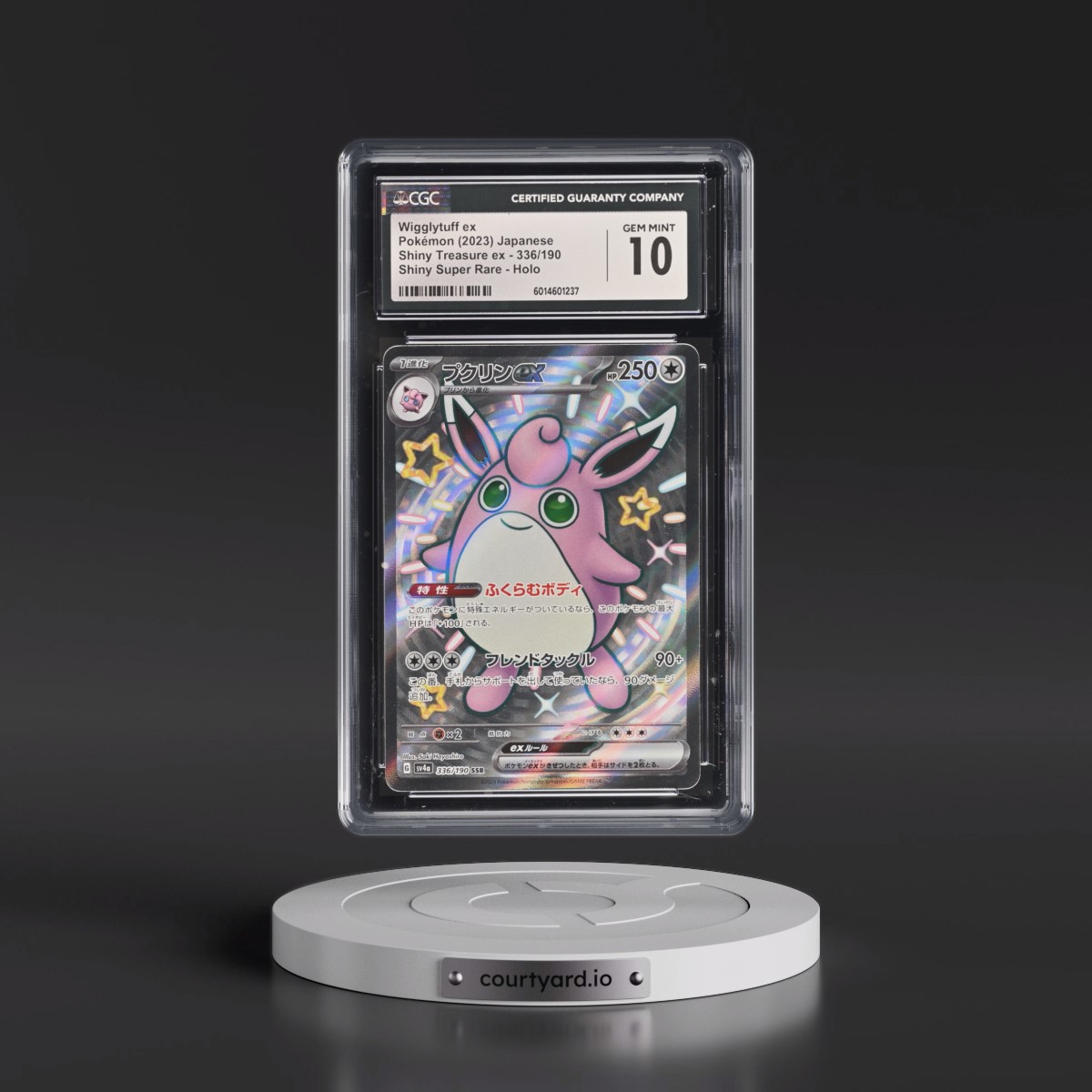 2023 Shiny Treasure ex #336/190 Wigglytuff ex - Shiny Super Rare Holo (CGC 10 GEM MINT)