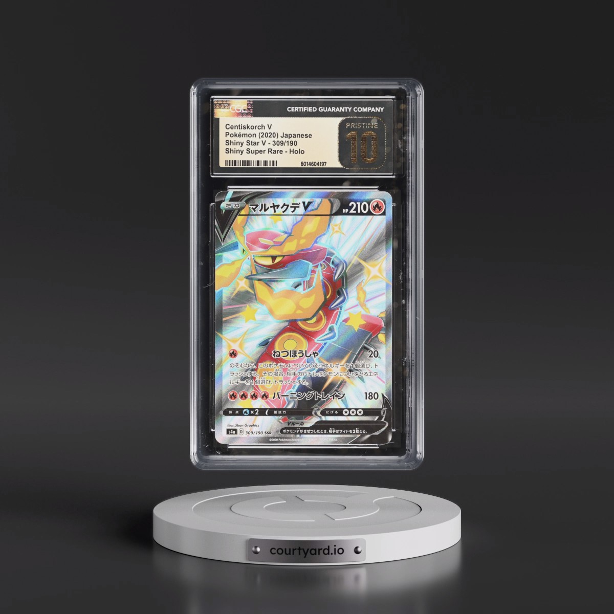 2020 Shiny Star V #309/190 Centiskorch V - Shiny Super Rare Holo (CGC 10 PRISTINE)