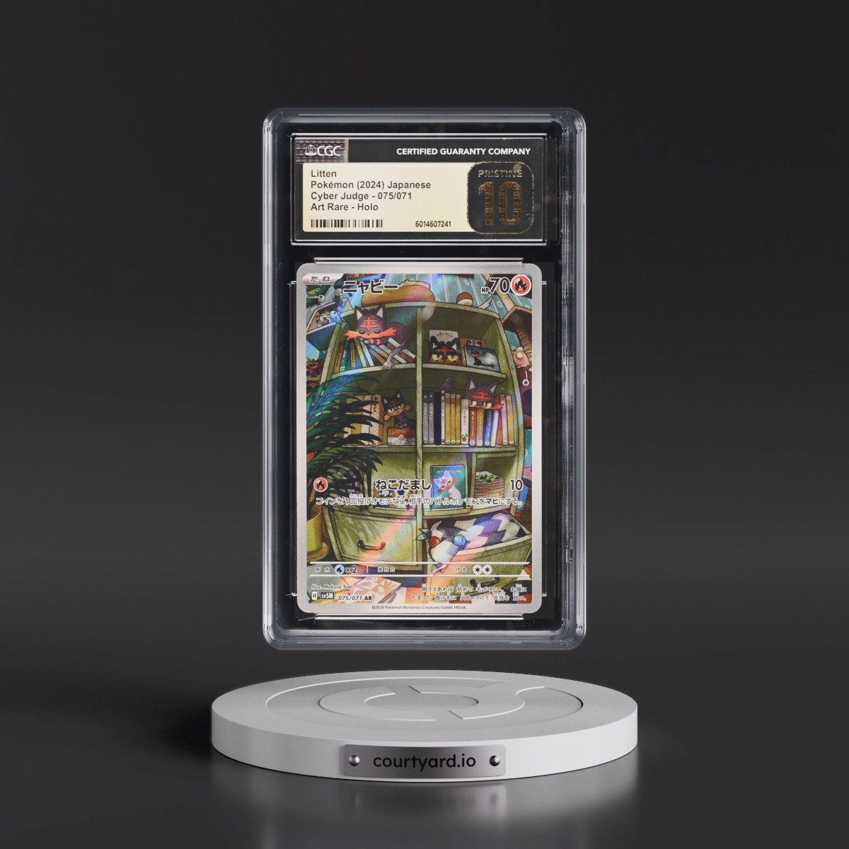 2024 Cyber Judge #075/071 Litten - Art Rare Holo (CGC 10 PRISTINE)