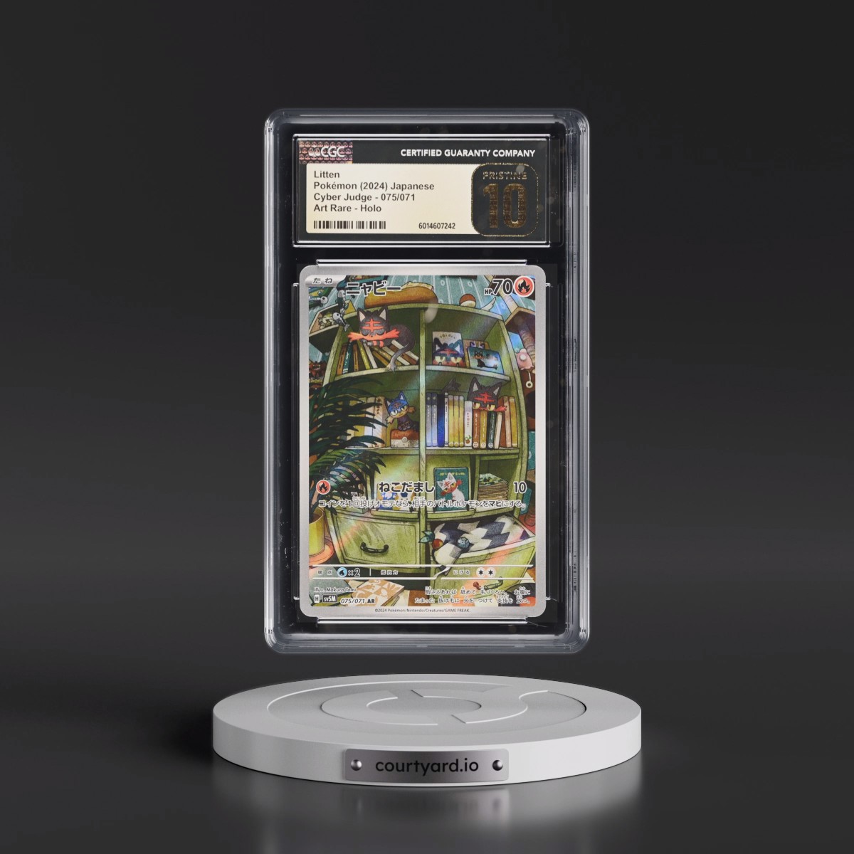 2024 Cyber Judge #075/071 Litten - Art Rare Holo (CGC 10 PRISTINE)